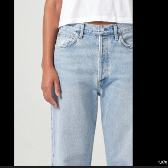 Agolde 90's Mid Rise Loose Fit Jeans - Picture 3 of 5